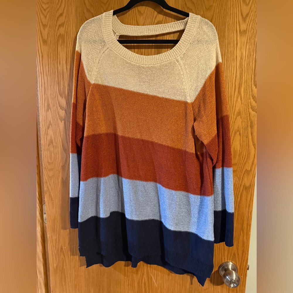 Maurices Colorblock Crew Neck Sweater